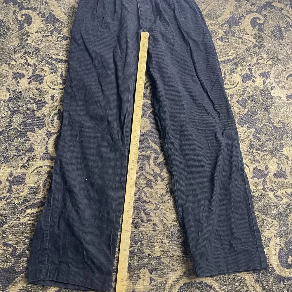 Vtg Y2K Old Navy Black Corduroy Pants Mens Size 31 x 32